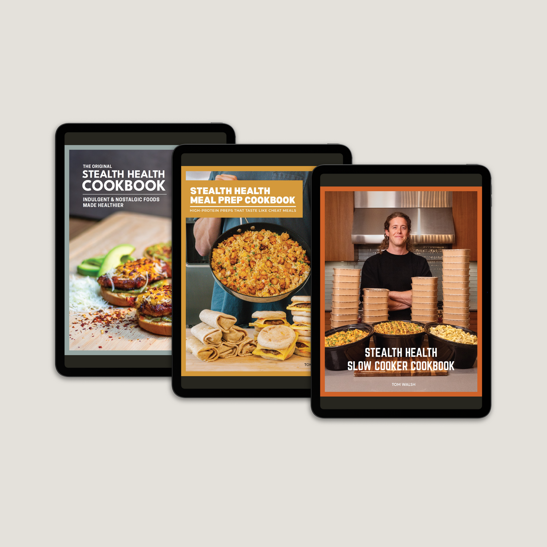 The Complete Stealth Health Collection - all three cookbooks on tablets