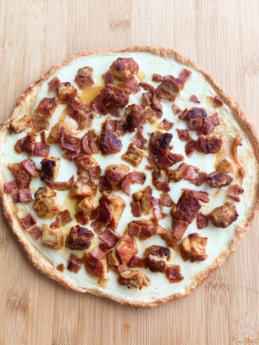 White Truffle Chicken Bacon Pizza